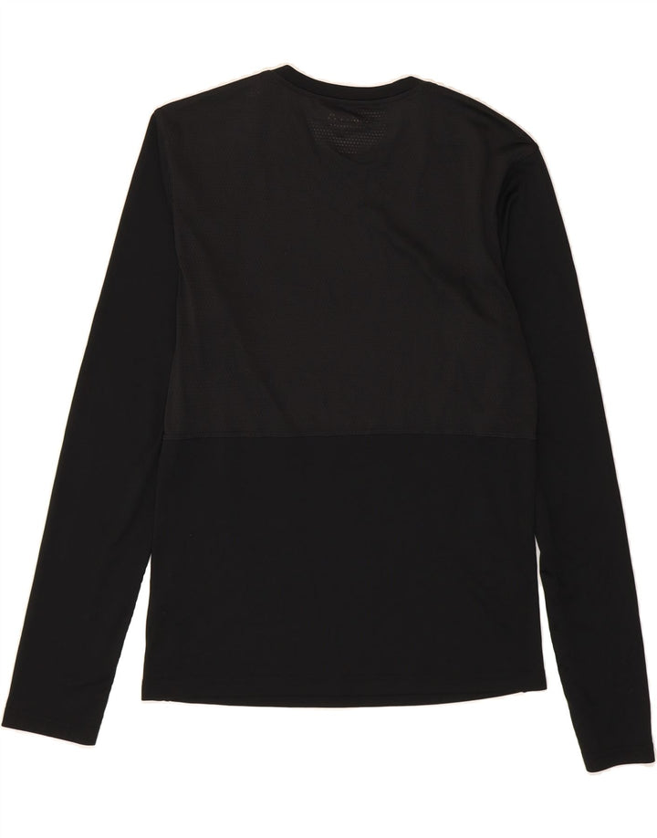 REEBOK Womens Top Long Sleeve UK 10 Small Black Polyester Vintage Reebok and Second-Hand Reebok from Messina Hembry 