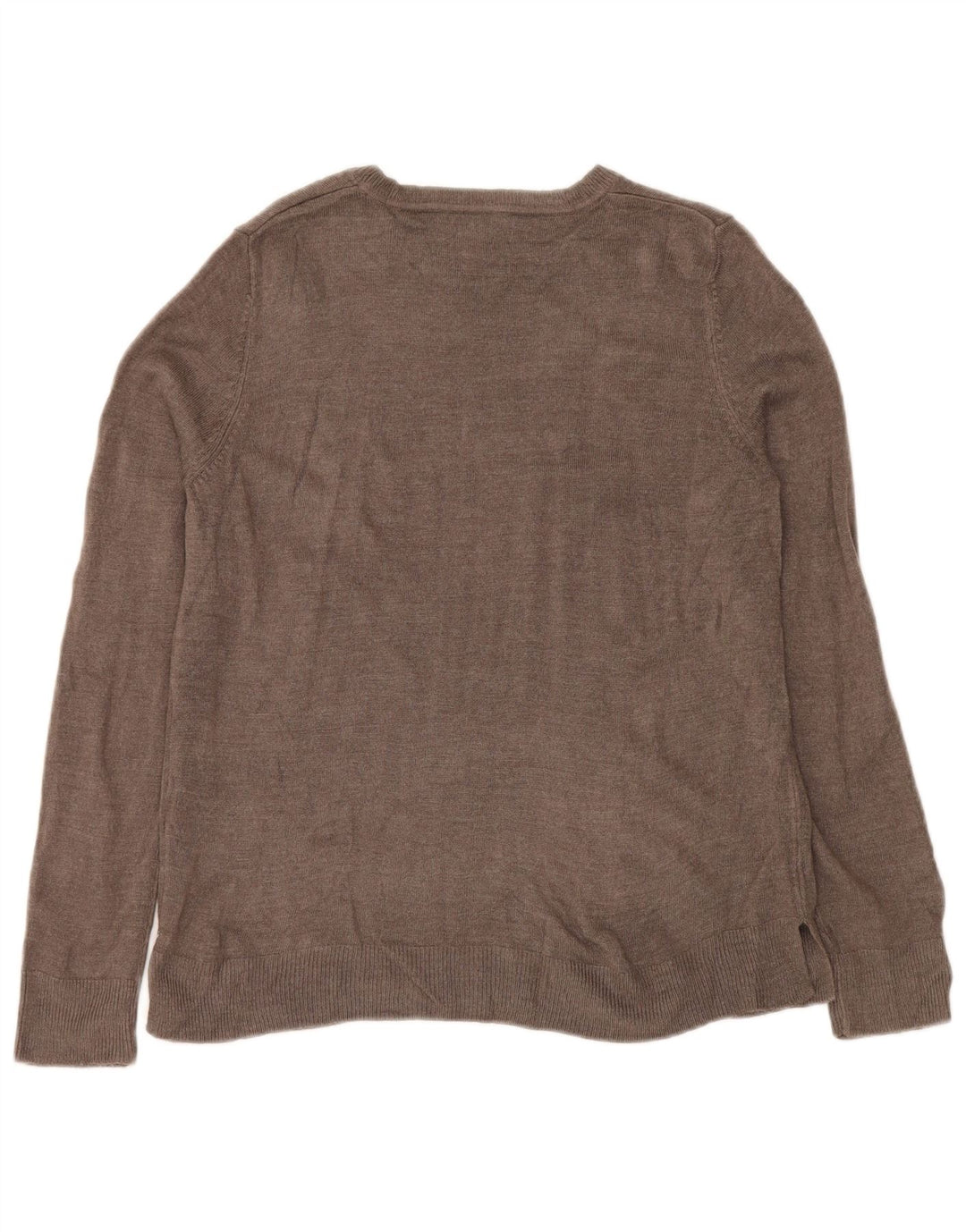 Maglione maglione con scollo a barca da donna Marks & Spencer UK 12 Acrilico grigio medio