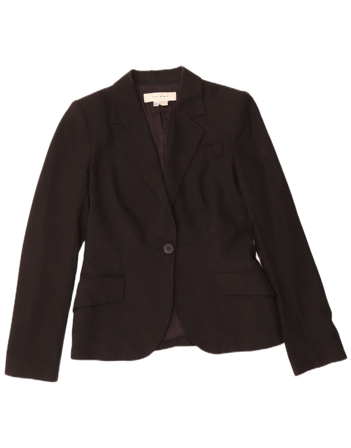 Giacca blazer a 1 bottone da donna Zara EU 38 piccola poliestere nero