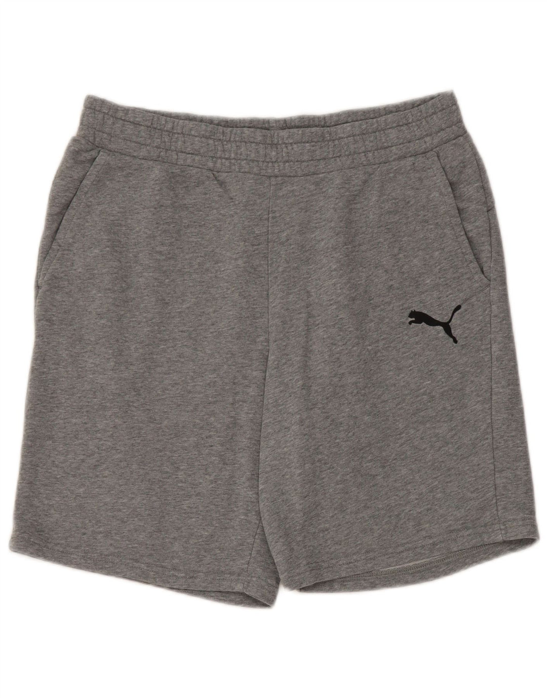 Pantaloncini sportivi da uomo Puma Large in cotone chiazzato grigio