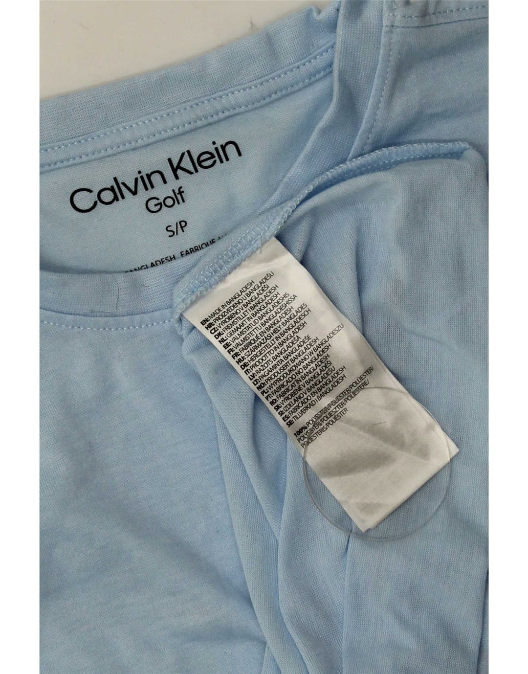 Maglietta da uomo Calvin Klein Top piccola blu in poliestere