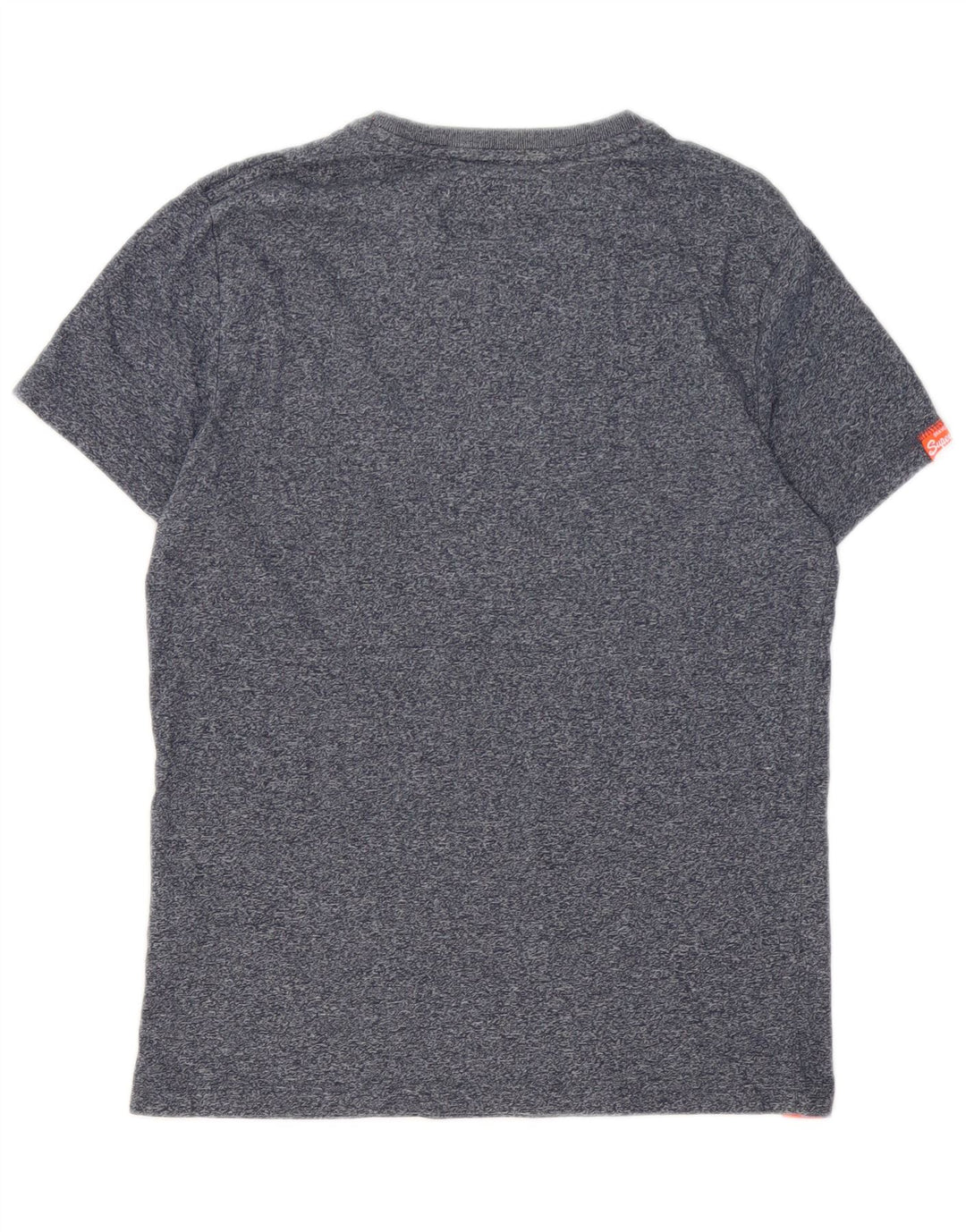 T-shirt da uomo Superdry Top Small in cotone screziato blu navy