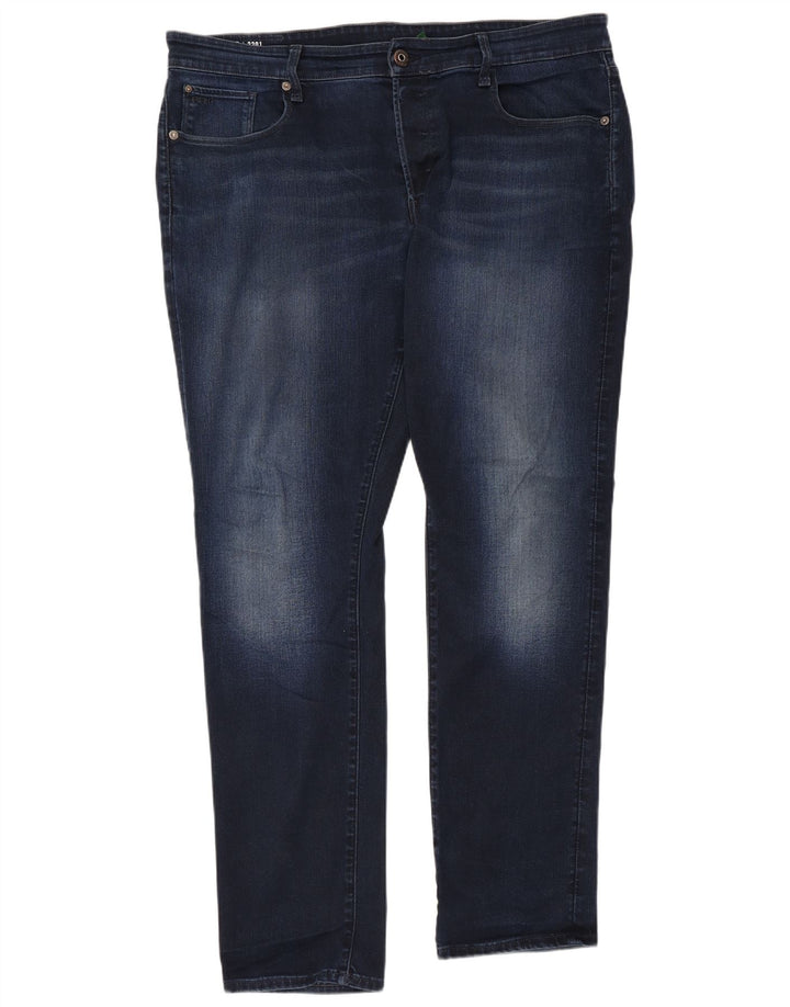 Jeans G-STAR da uomo 3301 dritti affusolati W38 L34 cotone blu