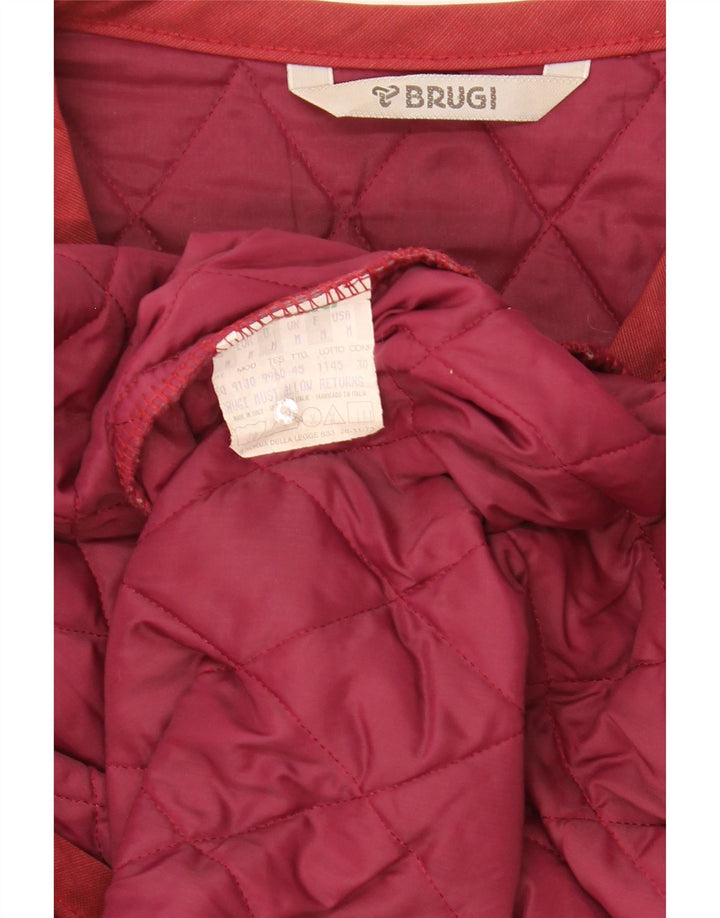 Gilet trapuntato da uomo Brugi UK 38 rosso medio in poliammide