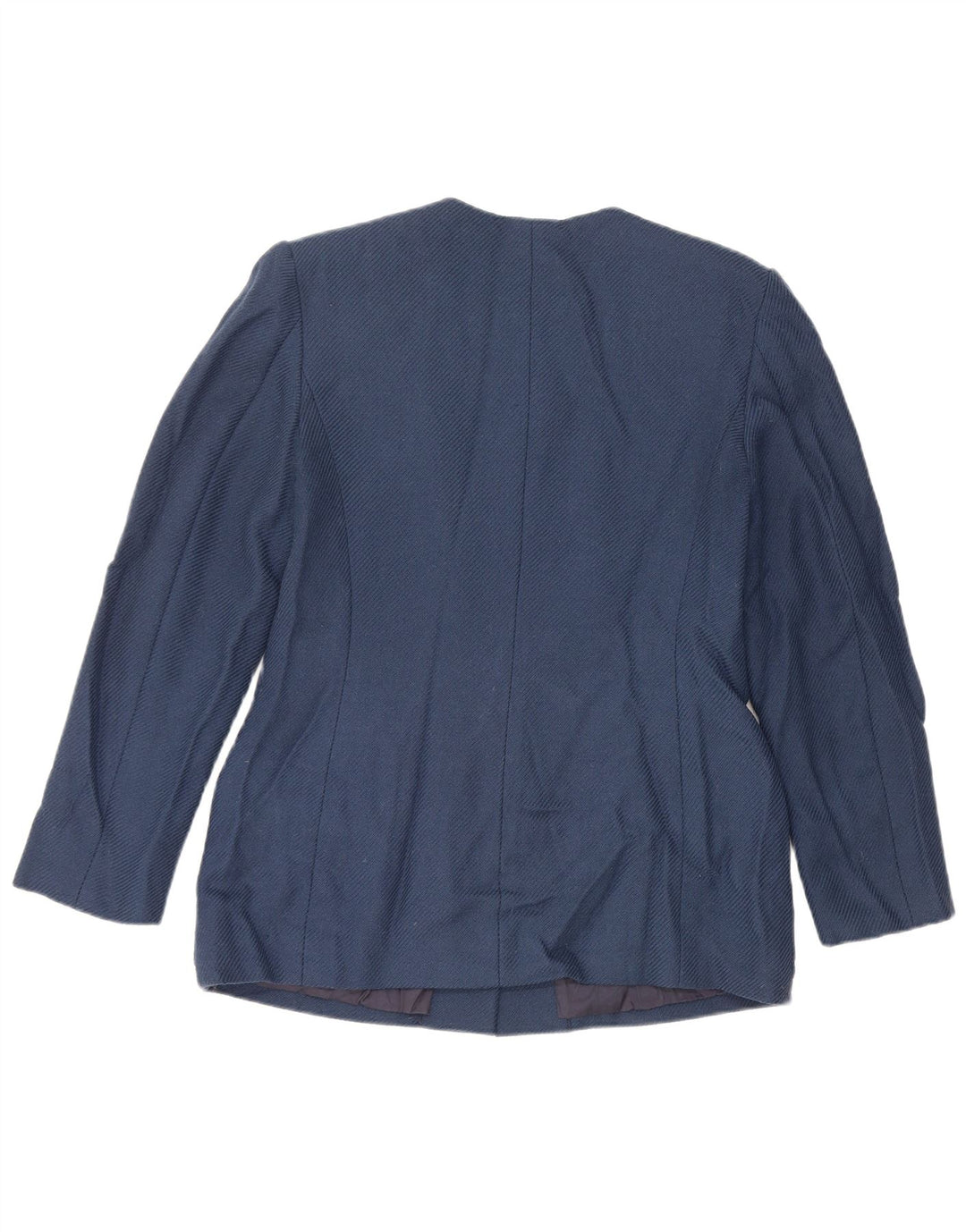 Giacca Blazer 5 Bottoni Donna Luisa Spagnoli IT 46 Large Blu Lana Vergine