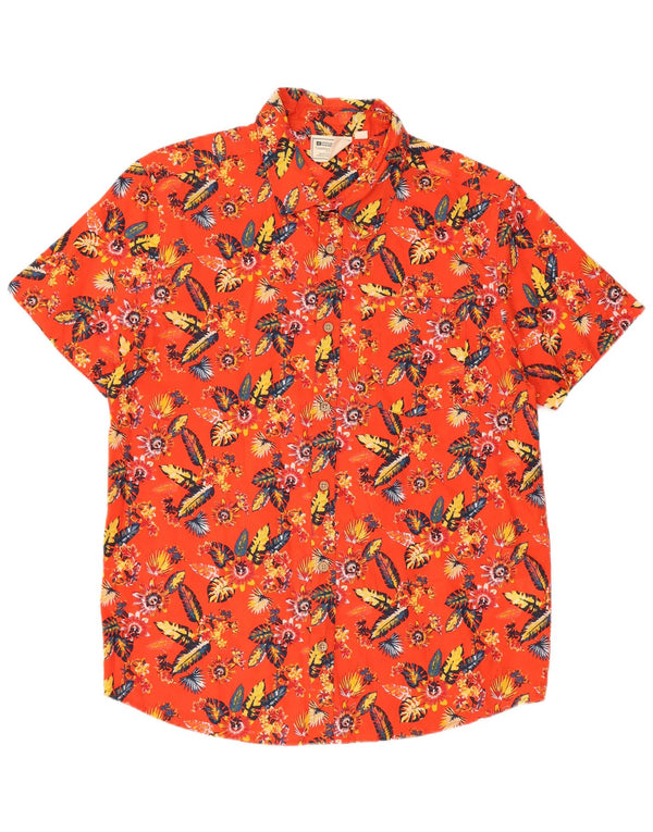 Camicia a maniche corte da uomo Mountain Warehouse Grande cotone floreale rosso
