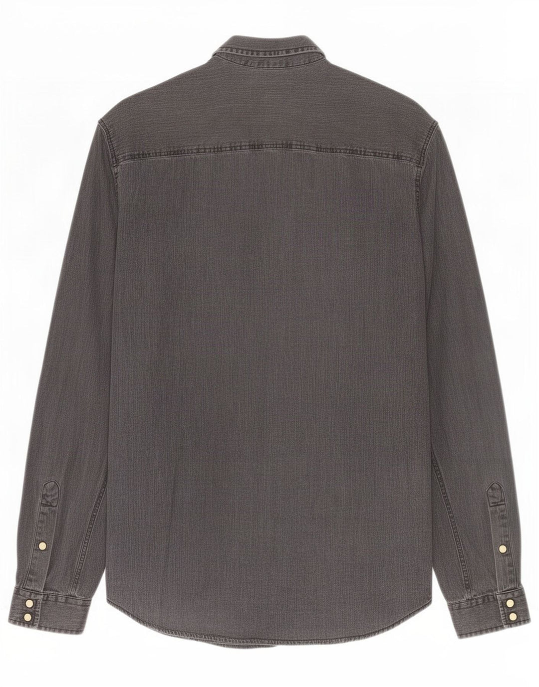 Camicia di jeans da uomo Jack & Jones in cotone grigio medio