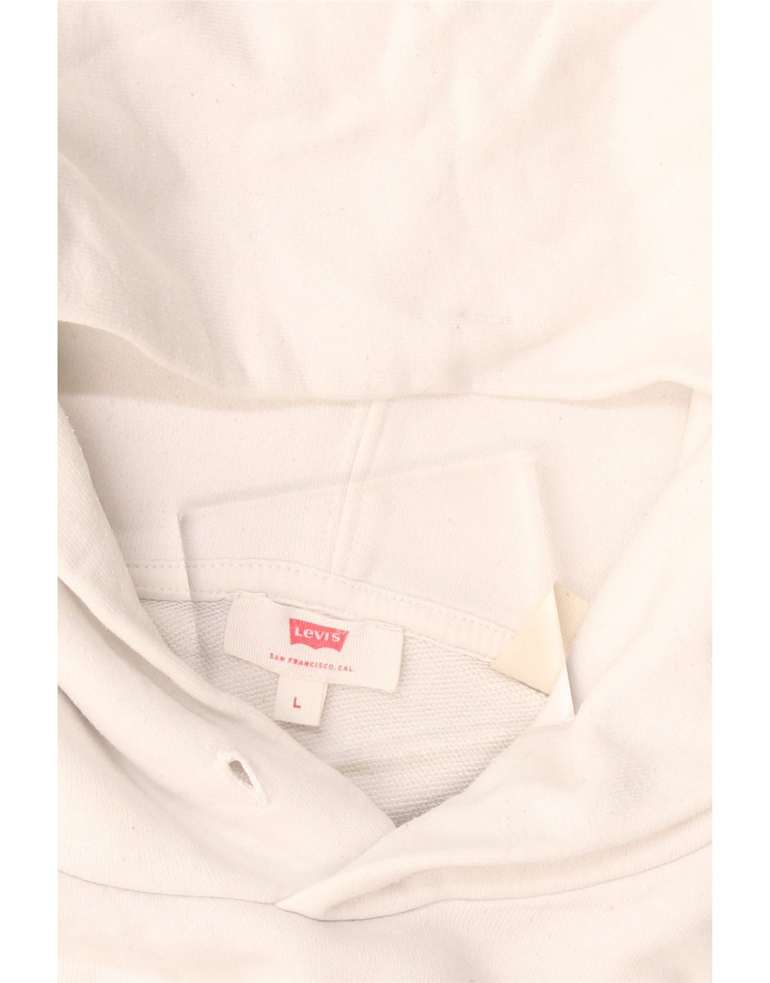 Maglione con cappuccio grafico da donna LEVI'S UK 16 grande bianco