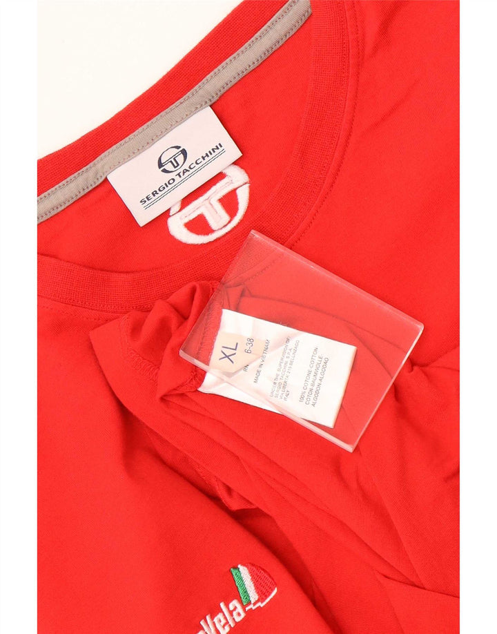 T-shirt uomo Sergio Tacchini Top XL rossa in cotone