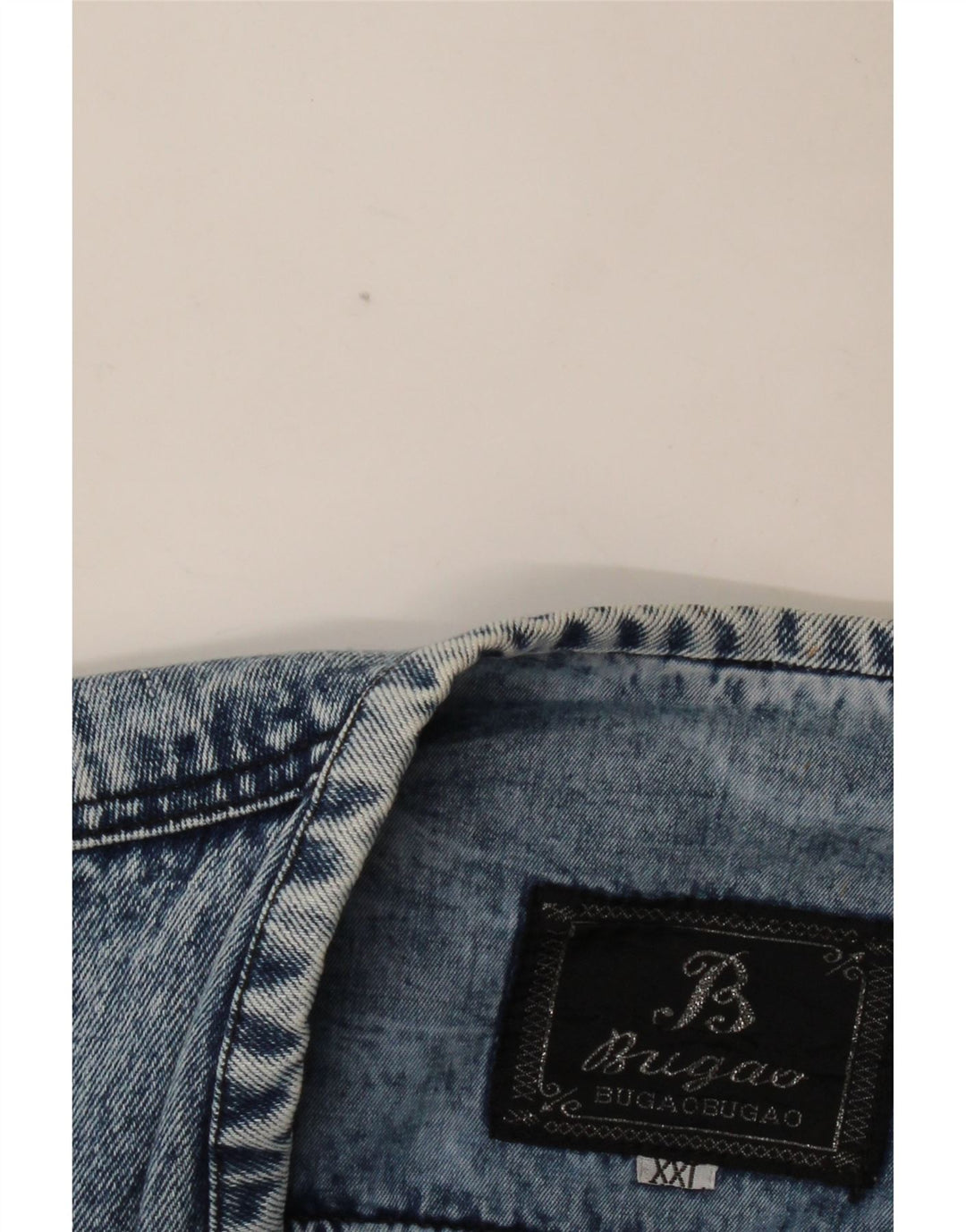 Gilet in denim da uomo VINTAGE UK 44 2XL Blu