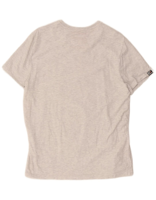 T-shirt grafica da uomo Superdry Top 2XL cotone chiazzato grigio