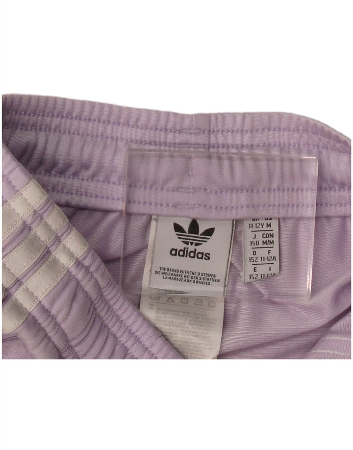 Pantaloni della tuta da bambina ADIDAS 11-12 anni in poliestere viola