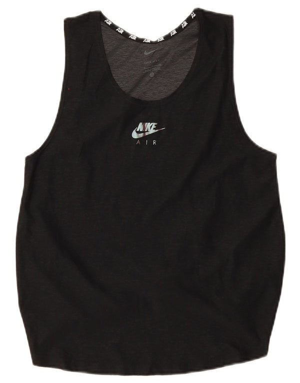 Canotta Nike Dri Fit da donna UK 10 piccola in poliestere nero