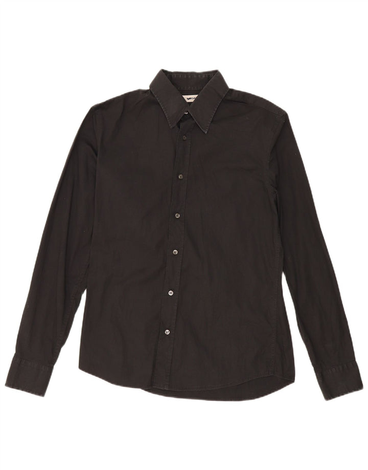 Camicia Uomo Gas Cotone Nero Medio