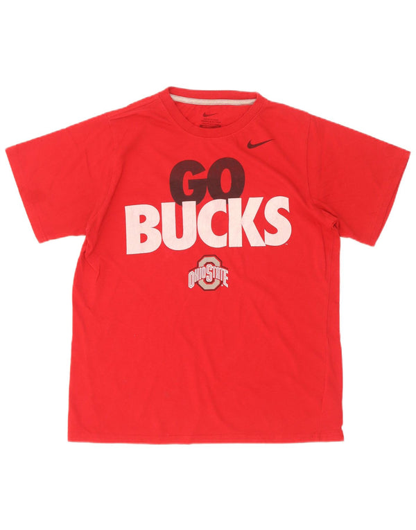 T-shirt grafica da ragazzo Nike Top 13-14 anni XL in cotone rosso