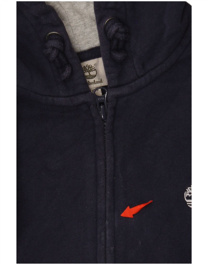 Maglione con cappuccio e zip per ragazzi TIMBERLAND 11-12 anni XS cotone blu navy