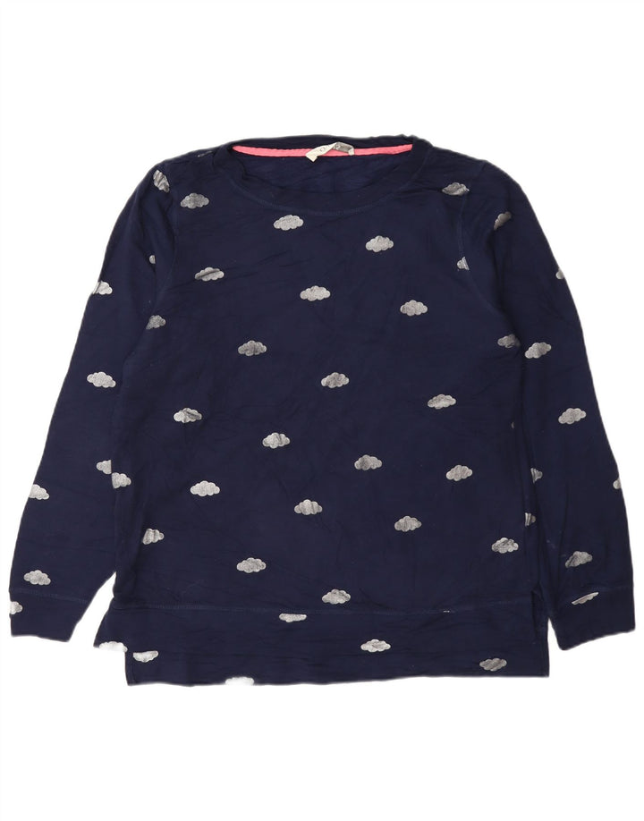 Felpa oversize con grafica da donna Oasis UK 10 Small Blu Navy