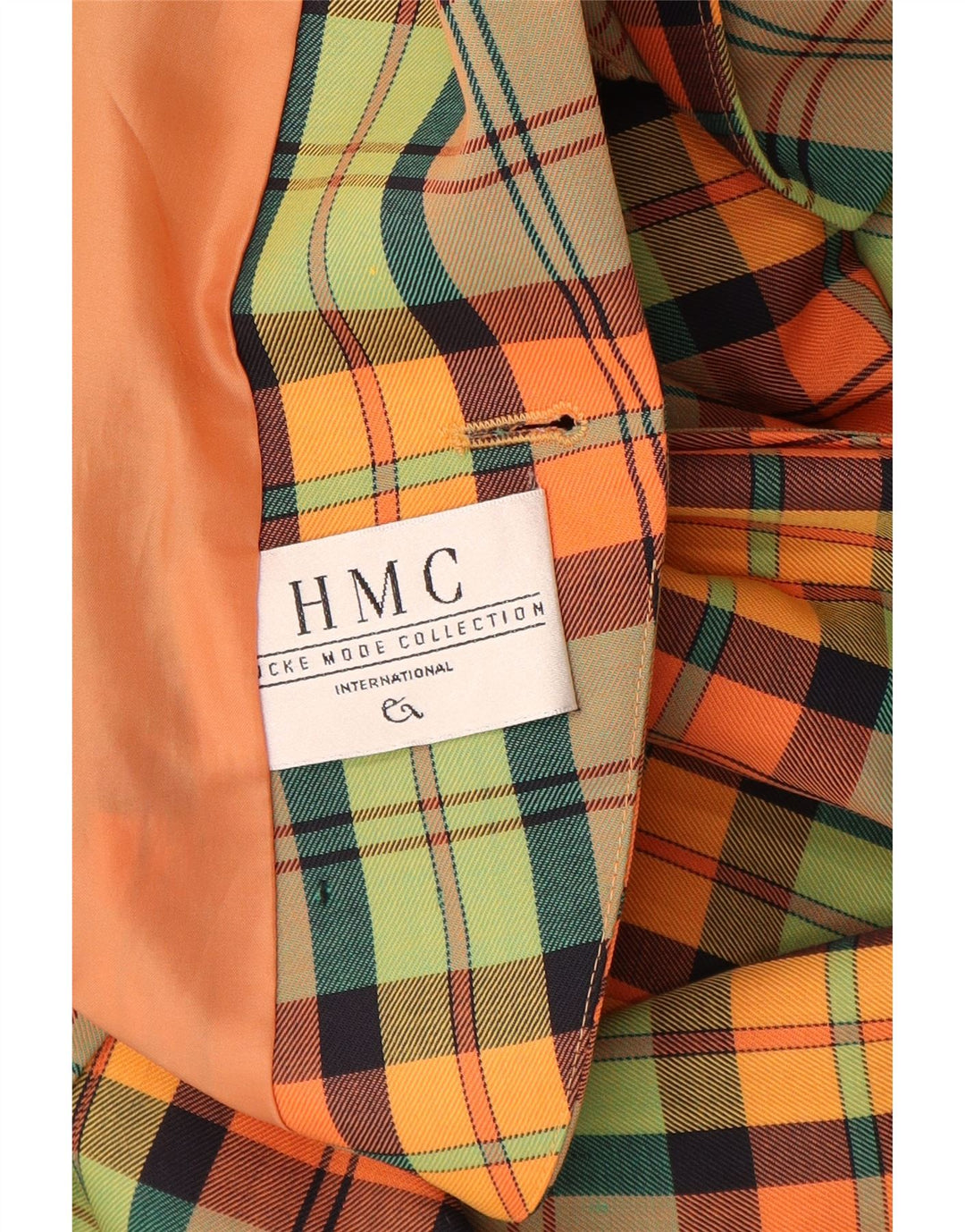 Giacca blazer doppiopetto da donna HMC UK 12 medio multicolore a quadri