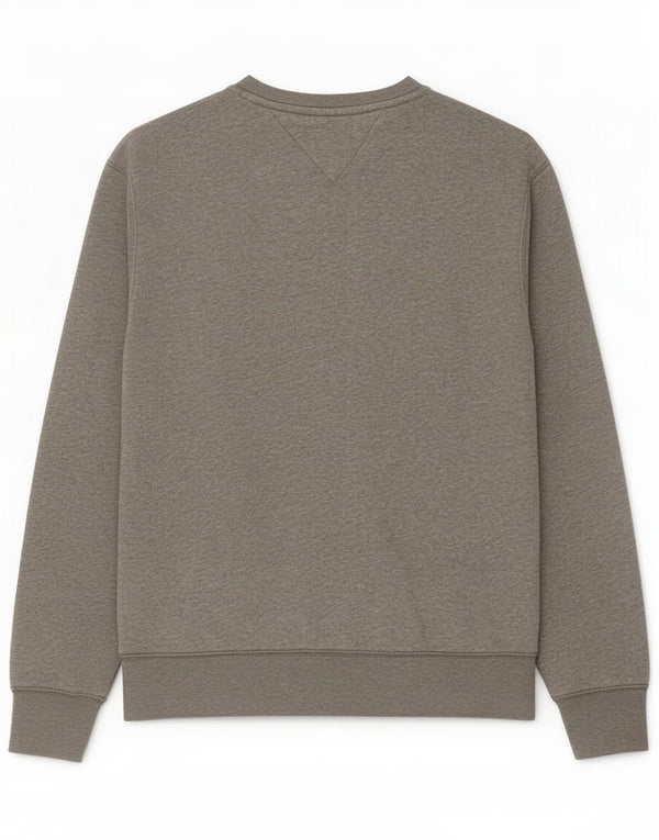 Tommy Hilfiger Mens Graphic Sweatshirt Jumper Medium Grey Flecked Cotton