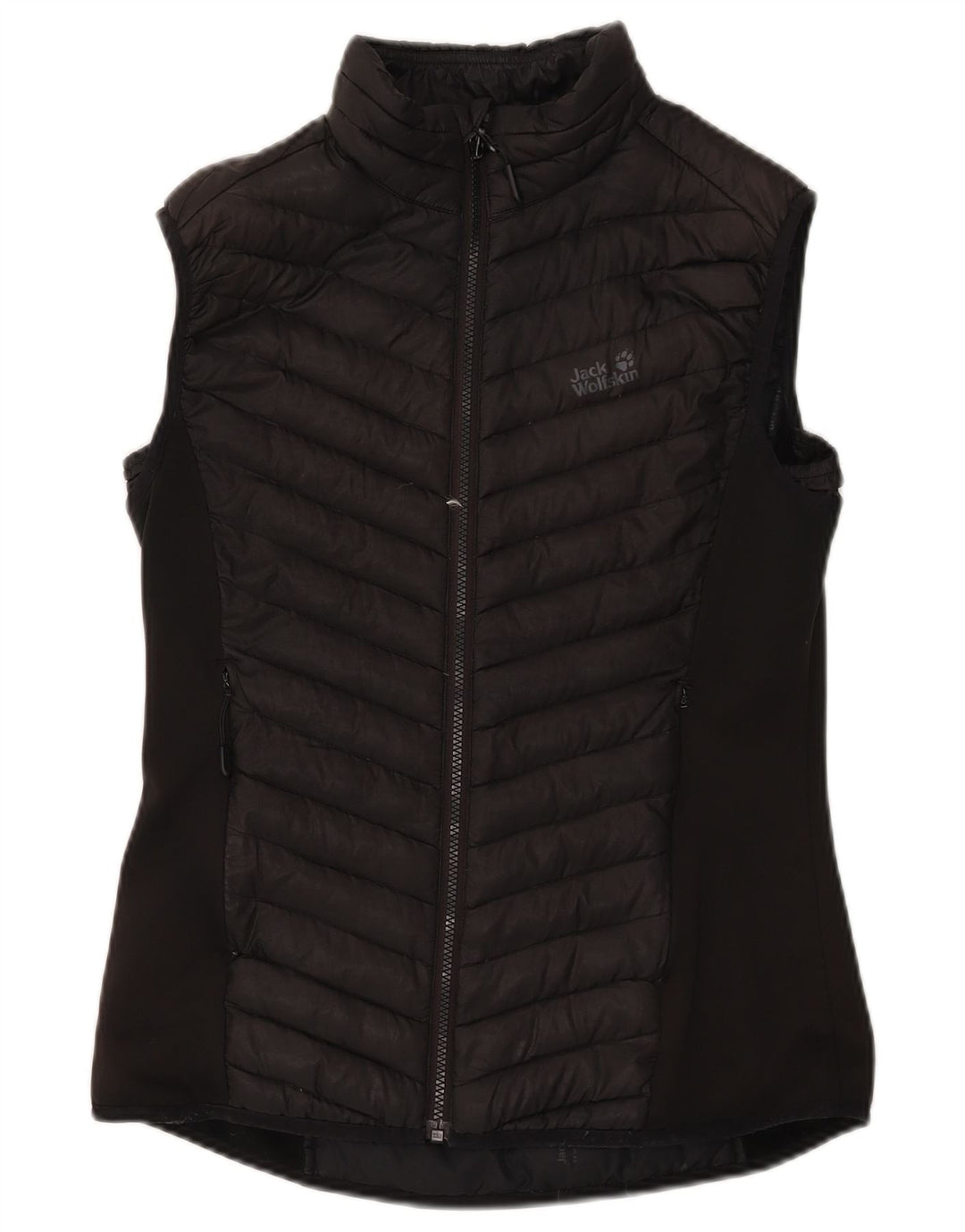 Gilet imbottito da donna Jack Wolfskin UK 12 medio poliestere nero