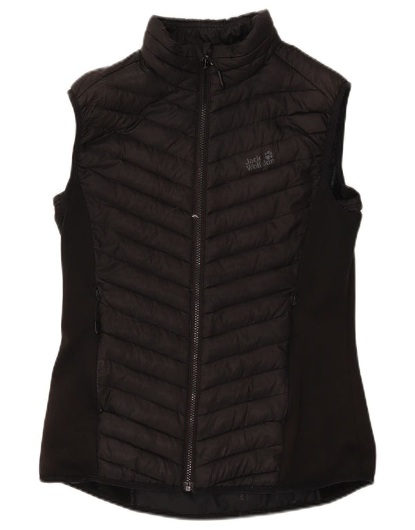 Gilet imbottito da donna Jack Wolfskin UK 12 medio poliestere nero