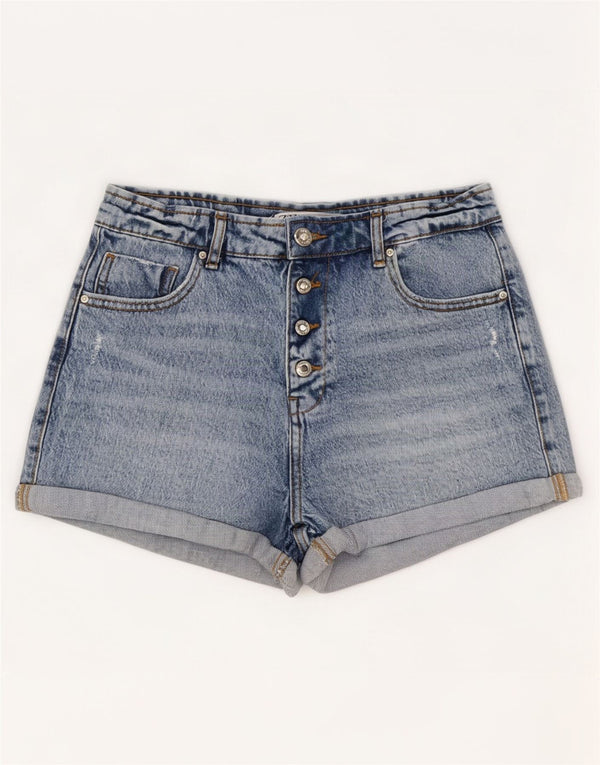 Pantaloncini di jeans da donna Zara EU 34 2XS W24 cotone blu