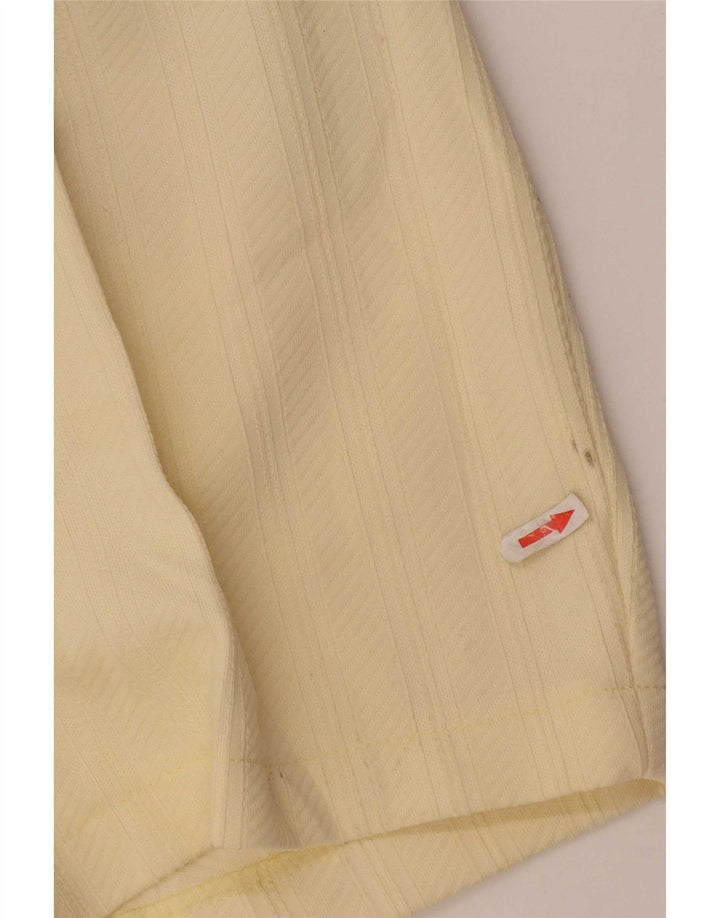 Pantaloncini chino vintage da donna medi W30 gialli
