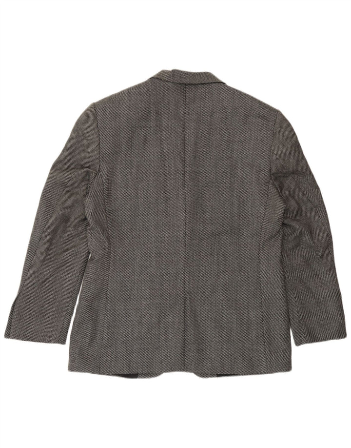 Giacca blazer a 2 bottoni slim fit Marks & Spencer da uomo UK 40 grande nera