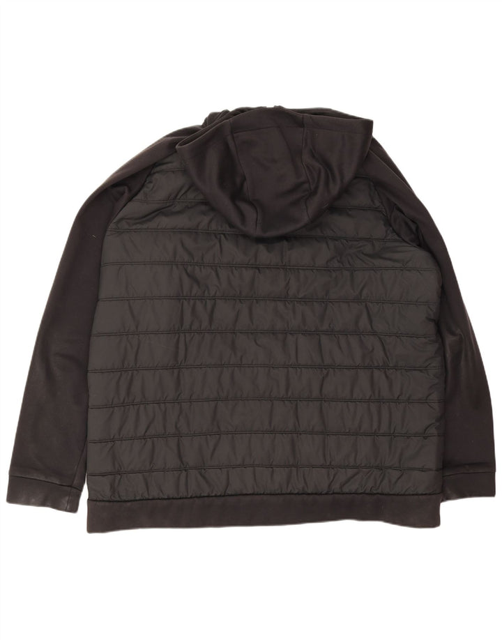 Giacca imbottita con cappuccio Nike da uomo UK 44 2XL poliestere nero