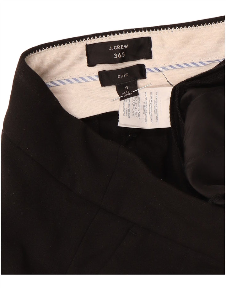 J. CREW Pantaloni da abito da donna Edie Bootcut US 4 Small W30 L32 Neri