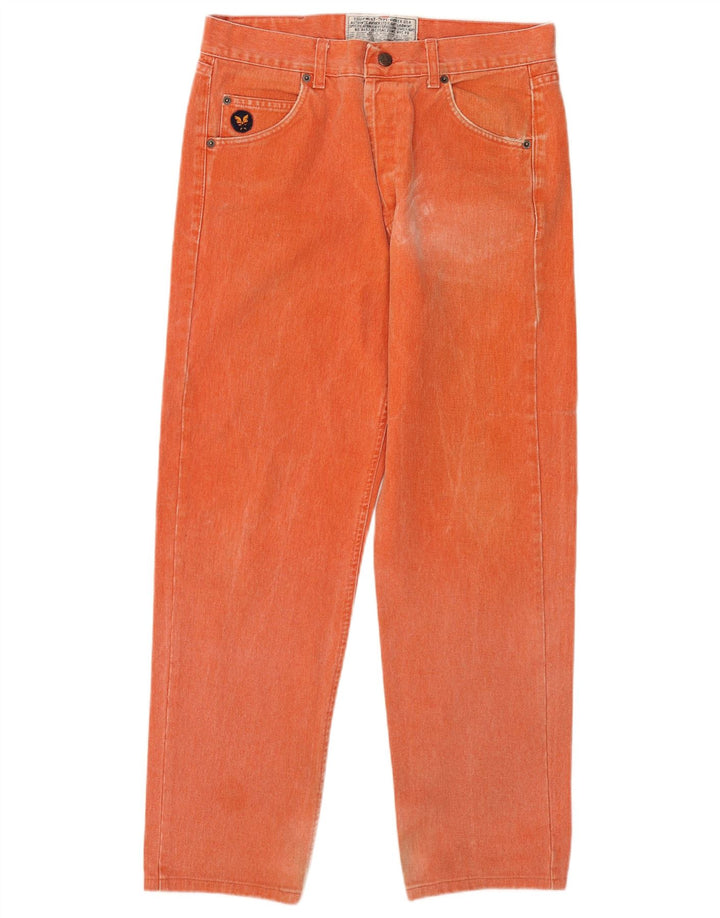 Jeans dritti da uomo Avirex W33 L29 cotone arancione