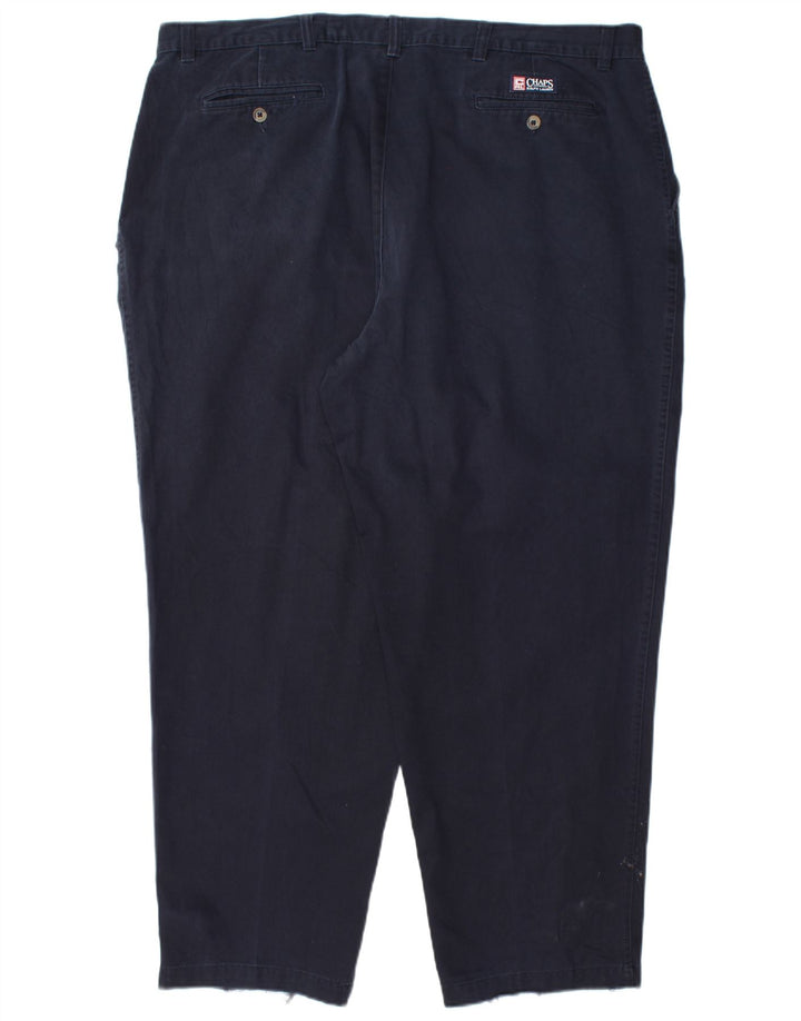 Pantaloni chino con pegging da uomo CHAPS W44 L30 cotone blu navy