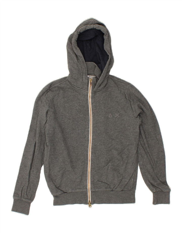 SUN68 Boys Zip Hoodie Sweater 11-12 Years Grey Cotton Vintage Sun68 and Second-Hand Sun68 from Messina Hembry 