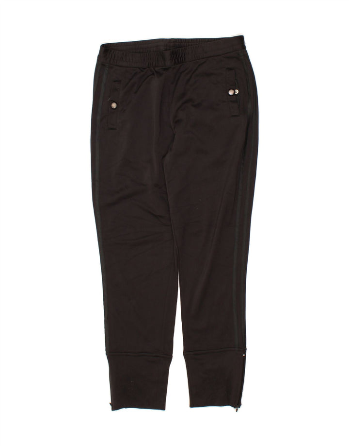 ADIDAS Womens Tracksuit Trousers Joggers UK 10 Small Black Polyester Vintage Adidas and Second-Hand Adidas from Messina Hembry 