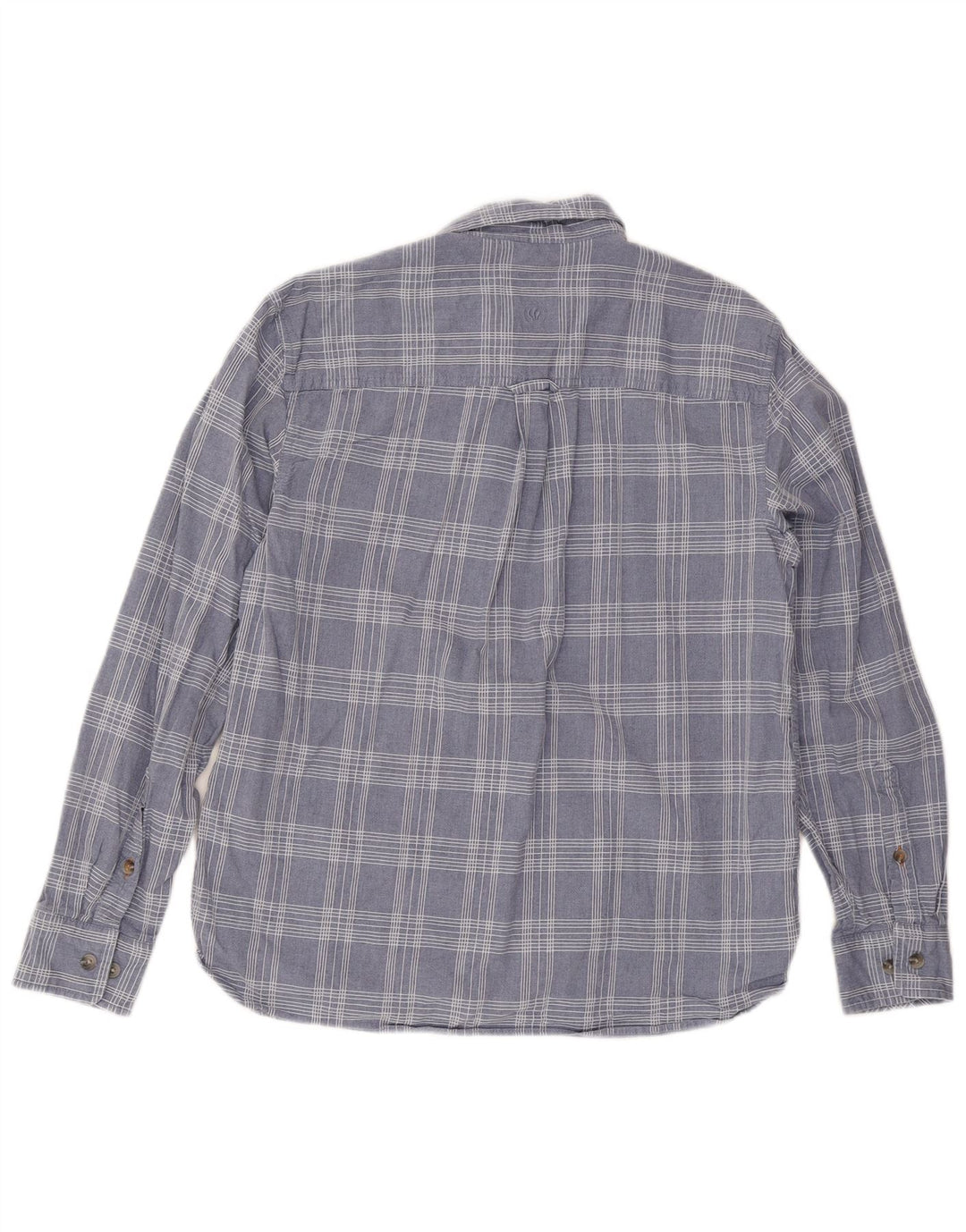 Camicia da uomo Fat Face Large in cotone a quadri blu