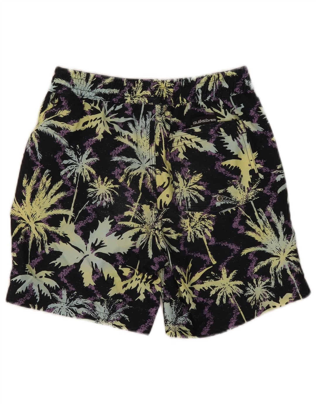 Pantaloncini da bagno Quiksilver con grafica per ragazzi 9-10 anni, poliestere nero medio