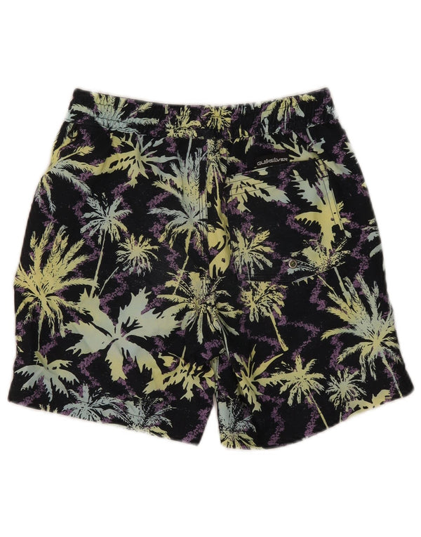 Pantaloncini da bagno Quiksilver con grafica per ragazzi 9-10 anni, poliestere nero medio