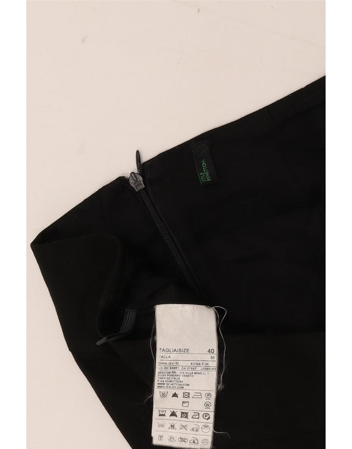 Gonna a tubino da donna Benetton IT 40 Small W30 Poliestere nero