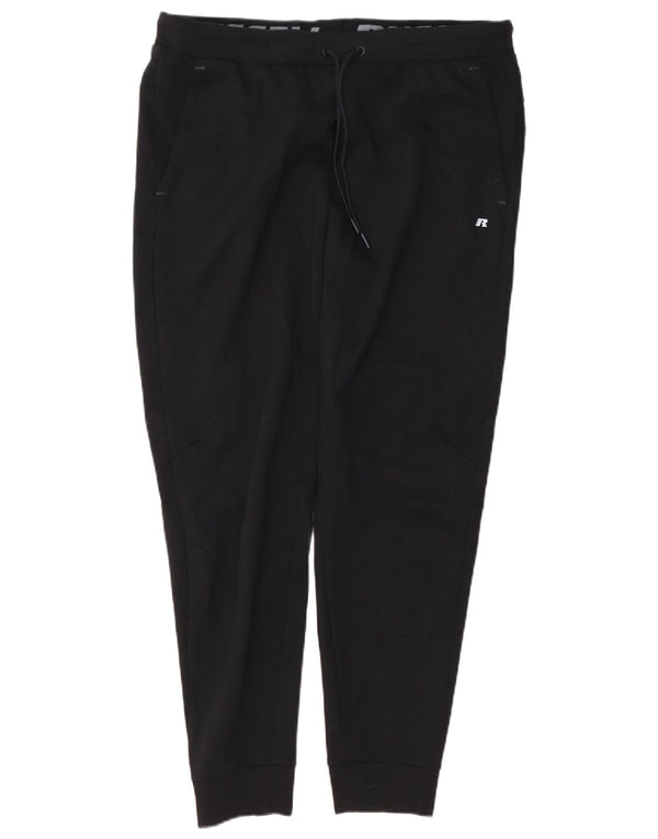 RUSSELL ATHLETIC Pantaloni da tuta da uomo Joggers Large Poliestere nero