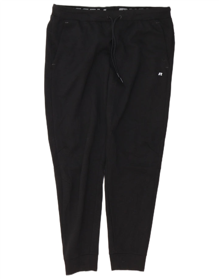 RUSSELL ATHLETIC Pantaloni da tuta da uomo Joggers Large Poliestere nero