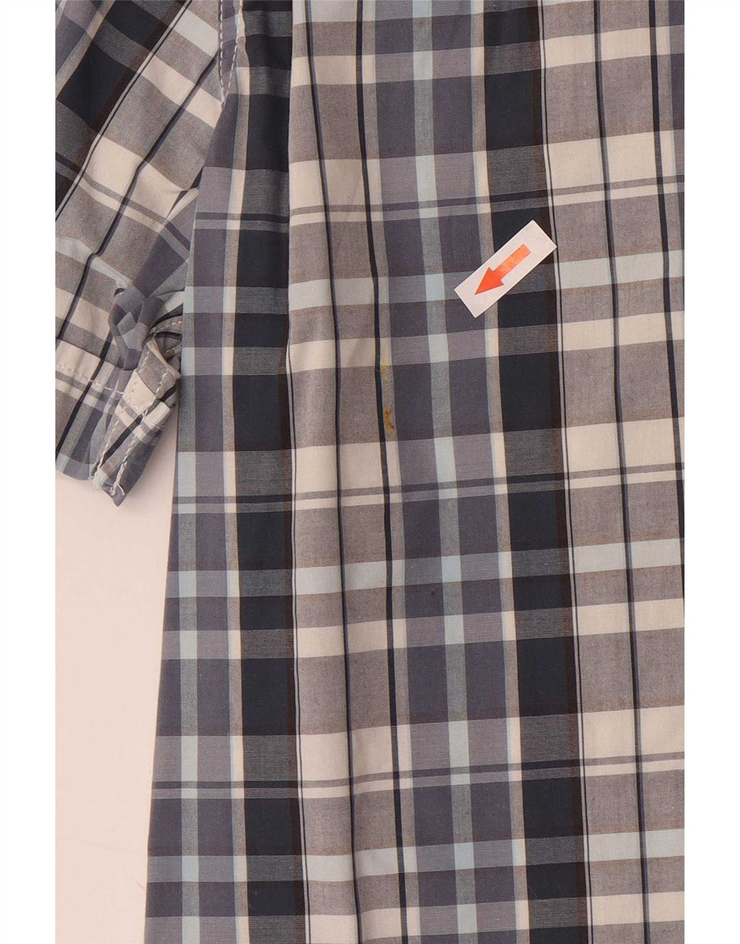 Camicia Levi's da uomo slim fit a maniche corte in cotone a quadri blu medio
