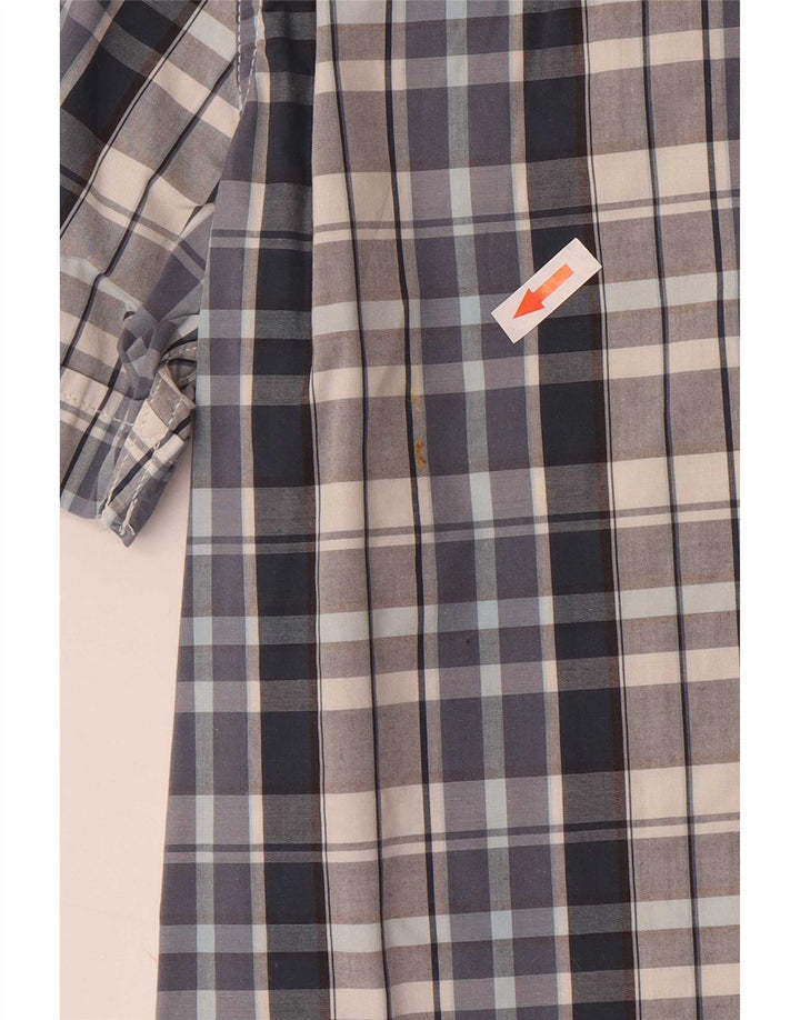 Camicia Levi's da uomo slim fit a maniche corte in cotone a quadri blu medio