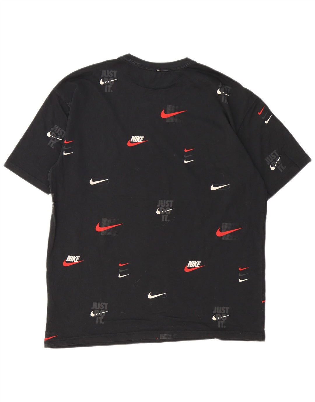 T-shirt grafica da uomo Nike Loose Fit, top in cotone nero medio