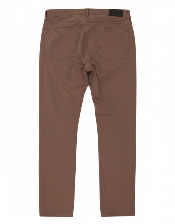 Pantaloni casual dritti da uomo Gant W32 L32 in cotone marrone