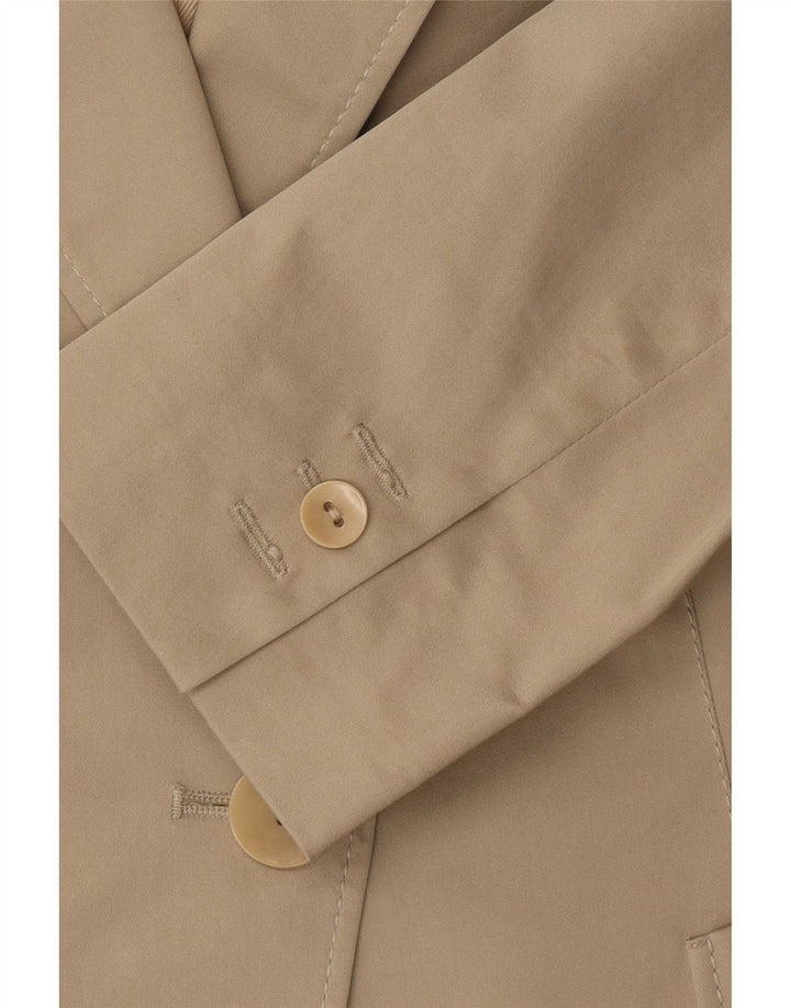 Max Mara Giacca blazer da donna a 1 bottone UK 12 Cotone beige medio