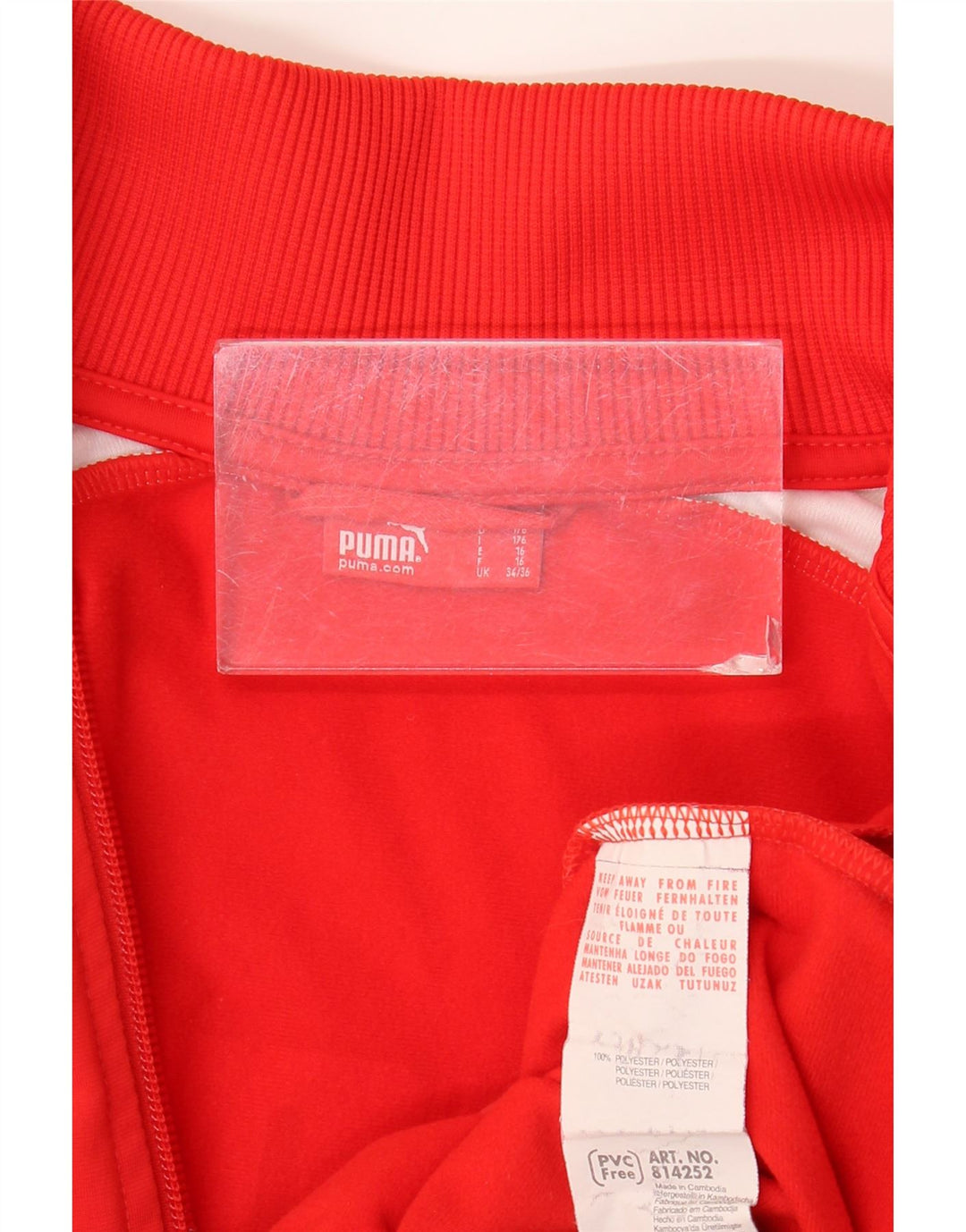 Giacca da tuta grafica da ragazzo Puma 15-16 anni Rosso Colourblock