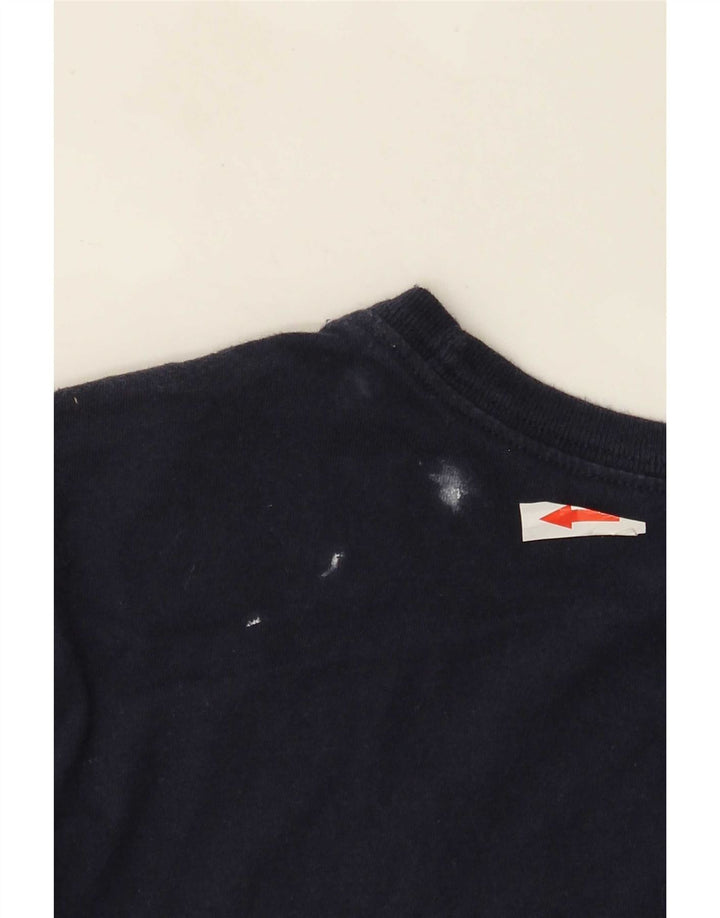 T-shirt Nike da uomo dal taglio atletico, piccola, in cotone blu navy