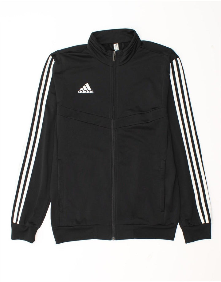 Giacca da ginnastica da uomo Adidas Small nera in poliestere
