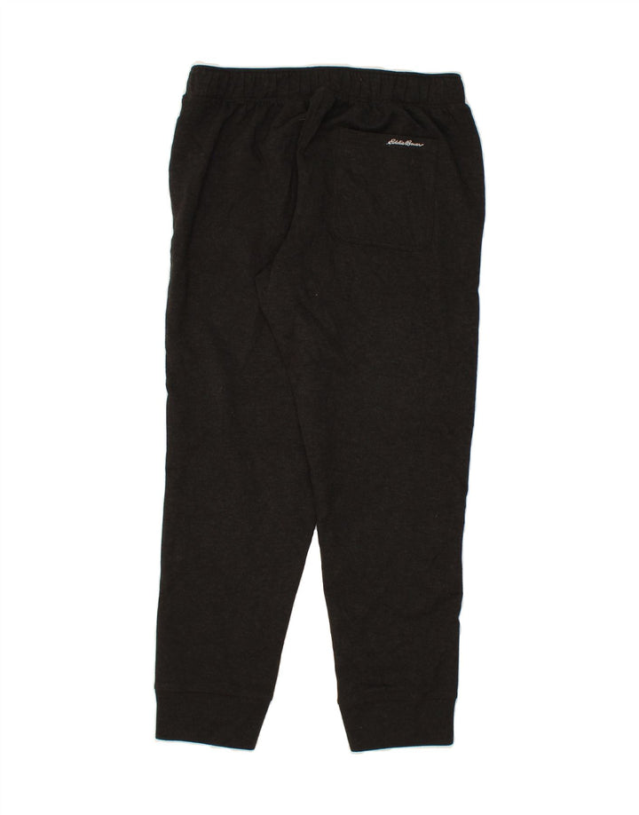 EDDIE BAUER Mens Tracksuit Trousers Joggers Large  Black Polyester Vintage Eddie Bauer and Second-Hand Eddie Bauer from Messina Hembry 