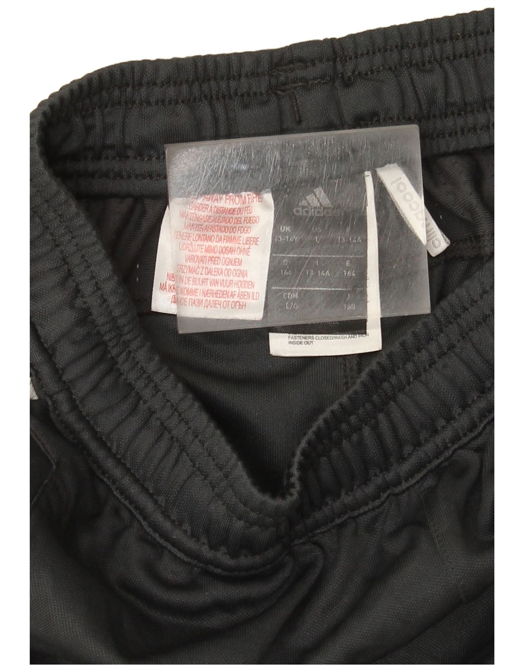 Pantaloni della tuta Adidas Climacool da ragazzo 13-14 anni in poliestere grigio